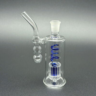#ad MINI 4quot; Glass Shisha Bong Pyrex Smoking Water Pipe Bubbler Portable Hookah Bowl $11.88