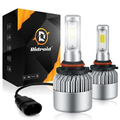 #ad LED Headlight Fog Light Bulbs 9006 6000K HB4 White 2400W 360000LM High Low Beam $9.98