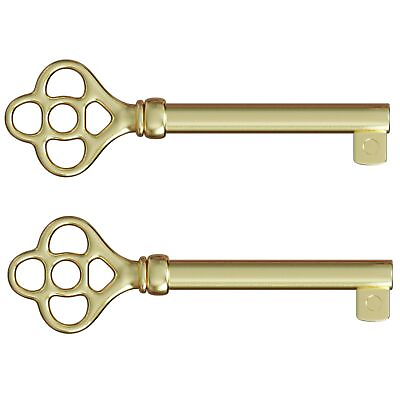 #ad KY 3AB Brass Plated Hollow Barrel Skeleton Key for Antique Vintage and Old C... $26.42
