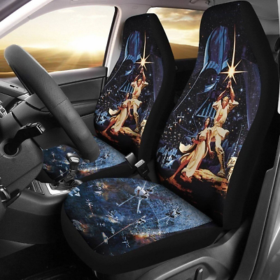 #ad Star Wars 1977 Movie Car Seat Covers Set Darth Vader Car Seat Covers $54.99