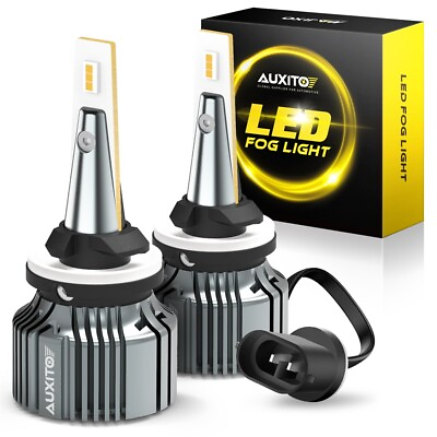 #ad AUXITO High Power 880 893 899 LED Fog Light Driving Bulbs DRL 3000K Golden Amber $23.99