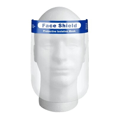#ad 100 Face Shield Reusable Washable Protective Cover Clear Mask Anti Splash $27.99