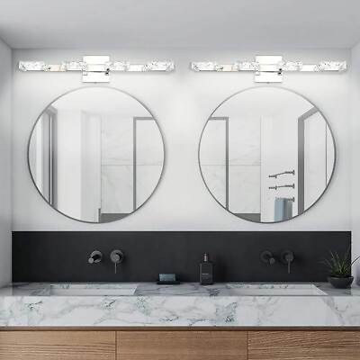 #ad Letsun Crystal Vanity Lights Bathroom Light Over Mirror 24 inch LED $59.99