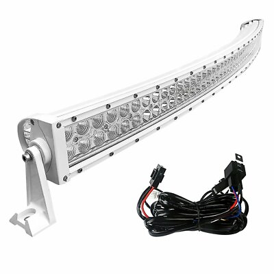 MARQUEE OFF ROAD 50quot; CURVED MARINE LED LIGHT BAR W WIRING HARNESS amp; SWITCH $239.99