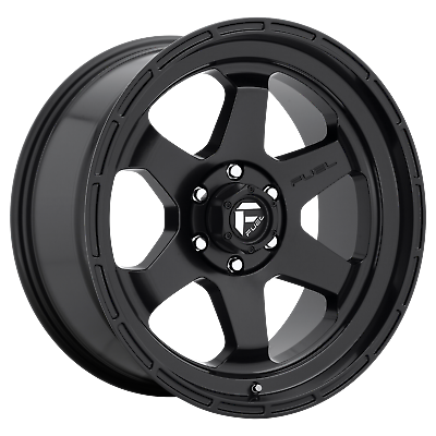 #ad 17x10 Fuel D664 SHOK MATTE BLACK Wheel 5x5 18mm $325.00