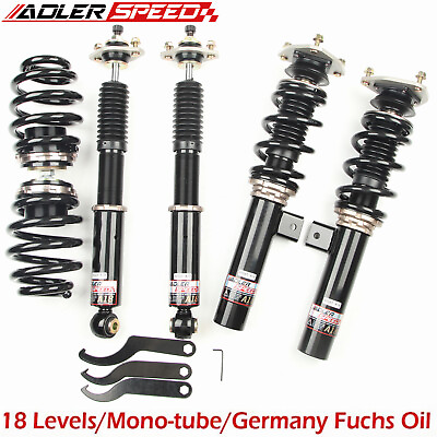 #ad ADLERSPEED 18 Ways Adjustable Damper Coilovers for BMW E46 3 Series 99 05 RWD $399.00