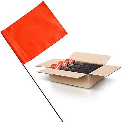 #ad Orange Marking Flags 1000 Pack 4x5 Inch Marker Assorted Sizes Colors $21.25
