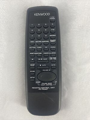 #ad Kenwood RC R0407 Stereo Receiver OEM Replacement Remote Control H4 Free Ship $12.99
