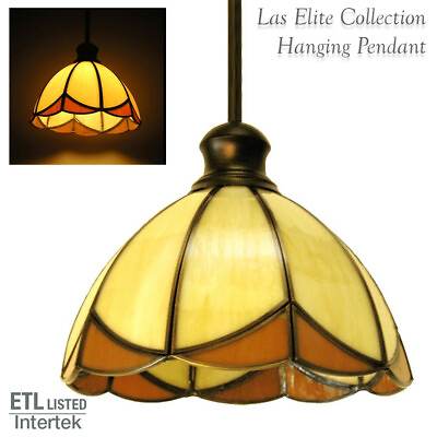 #ad LSP 10quot; x 9quot; Bronze Tiffany Style Hanging Light Fixture Indoor Ceiling Decor $57.48