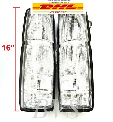 #ad CLEAR TAIL REAR LIGHT HOUSING US Model Pair For 86 96 Nissan D21 Frontier BDI925 $59.46