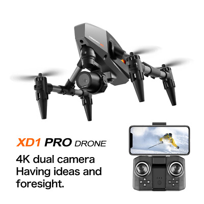 #ad Mini Drone With 4K Dual Camera FPV Foldable Quadcopter 3 Battery RC Helicopter $49.99