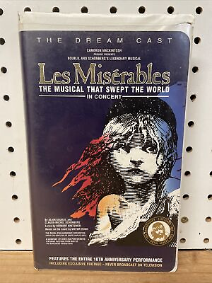 #ad Les Miserables In Concert VHS 1996 Clamshell Case $4.95