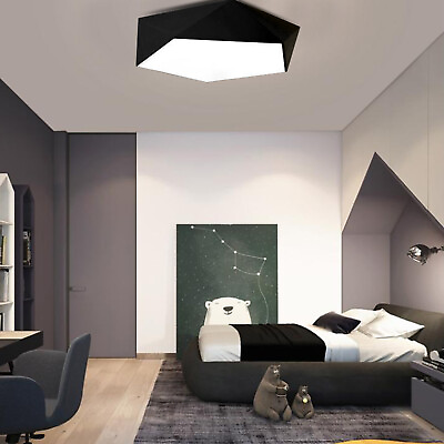 #ad Geometric LED Ceiling Light Flush Mount Fixture Dimmable 3000K 6500K Chandelier $29.45